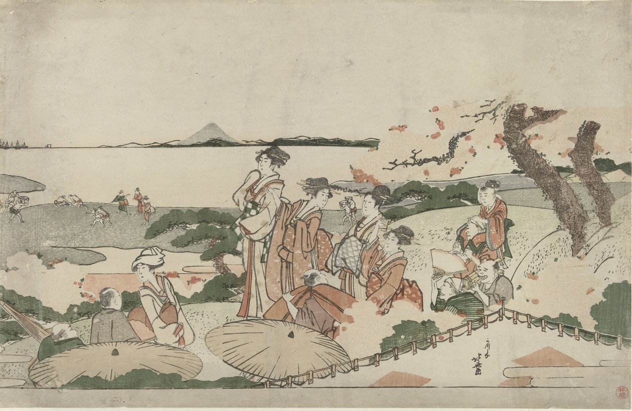 Ihaile kirsikankukkia Gotenyamassa tekijältä Katsushika Hokusai