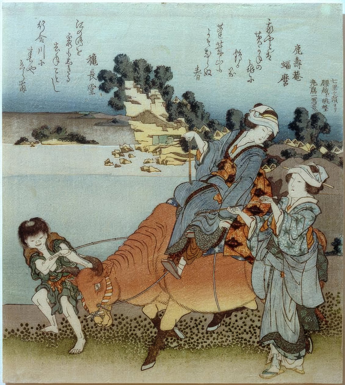 Näkymä Koshigoelle Shichirigahamasta tekijältä Katsushika Hokusai