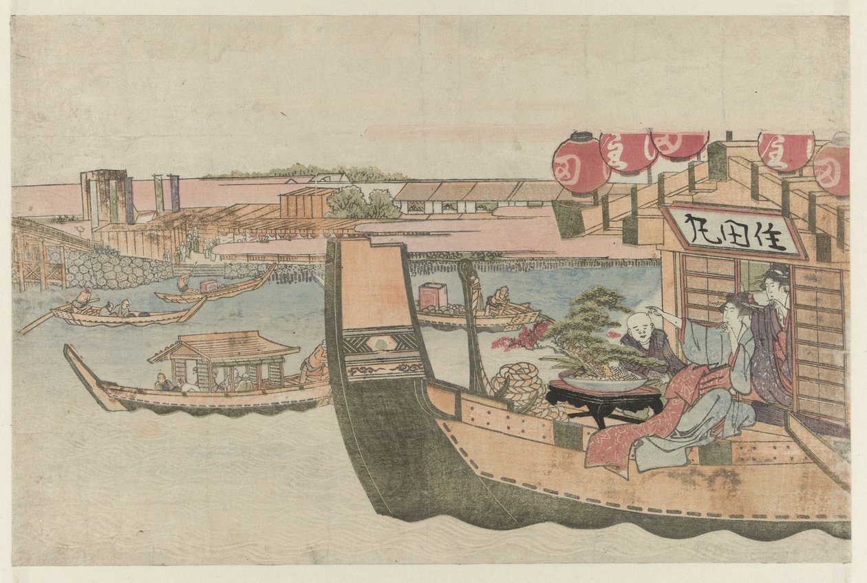 Veneily Sumida-joella tekijältä Katsushika Hokusai