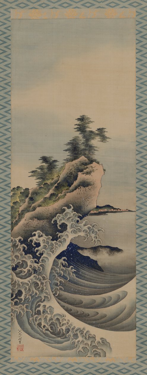 Breaking Waves, Edo-kausi, 1847. tekijältä Katsushika Hokusai