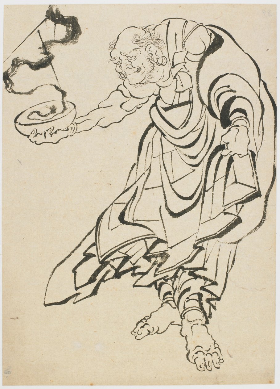 Buddhalainen hahmo, 1700-luvun loppu - 1800-luvun alku. tekijältä Katsushika Hokusai