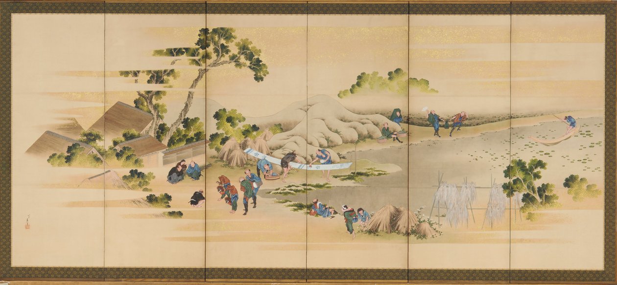 Country Scenes ja Fuji, yksi parista, Edo-kausi, n. 1830-1832. tekijältä Katsushika Hokusai