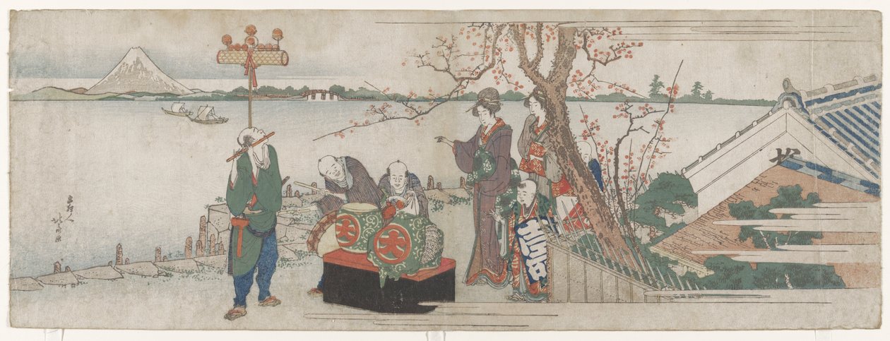 Daikaguran esiintyjät tekijältä Katsushika Hokusai