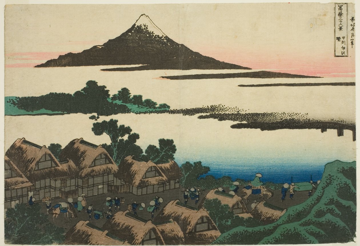 Dawn at Isawan jäsenseura P Rovinse (Furushu Isawa no Akatsuki), Te-sarjasta `` Mr. Tyrty x Näkymät Fuji-vuorelta (Fugaku Usaju Rokukatsu) 