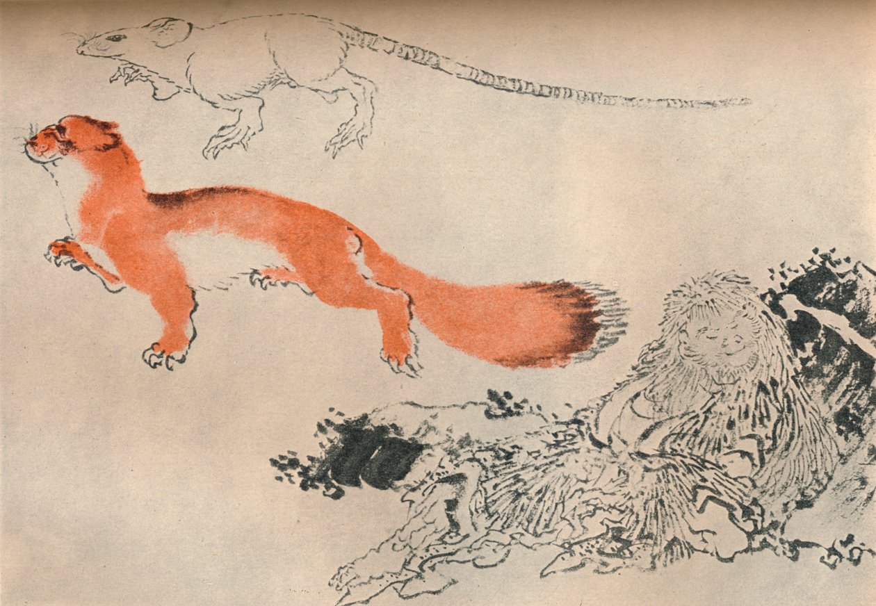 Piirustus Hokusai, c1780-1849, 1929 tekijältä Katsushika Hokusai