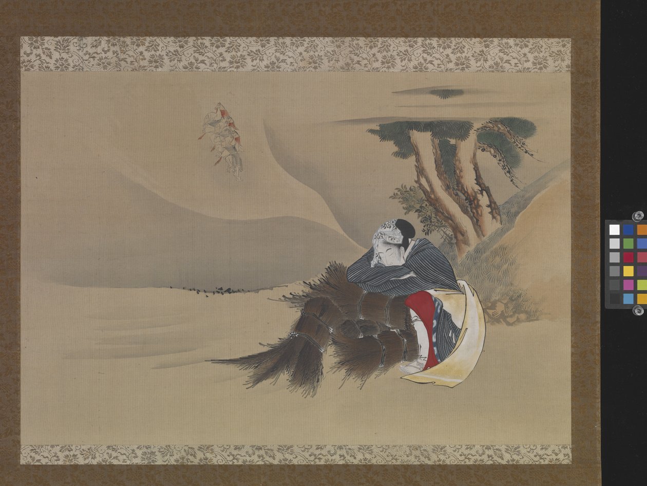 Dream Of The Rush Gatherer (tinta, cores sobre seda) finlandês tekijältä Katsushika Hokusai