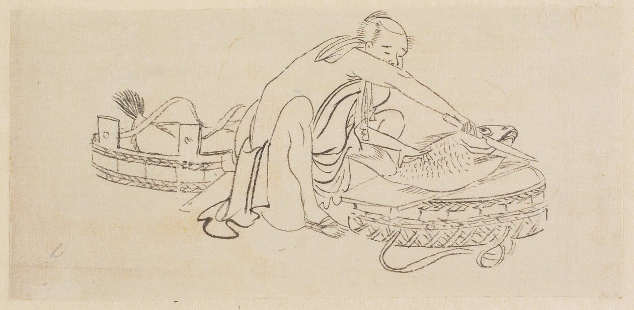 Kalamyyjä tekijältä Katsushika Hokusai