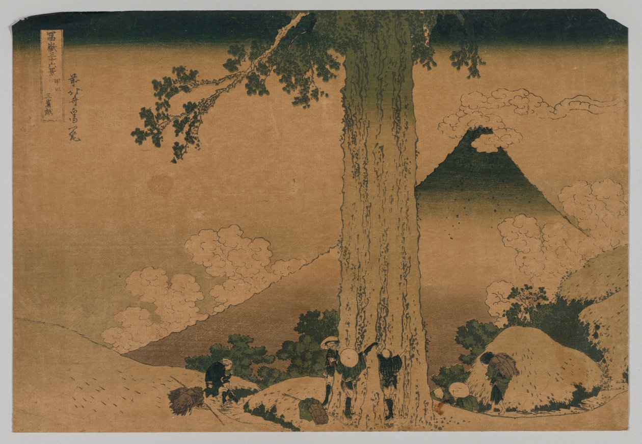 Fuji Mishiman solalta Koshun maakunnasta tekijältä Katsushika Hokusai