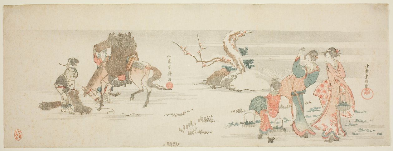 Yrttien kerääminen tekijältä Katsushika Hokusai