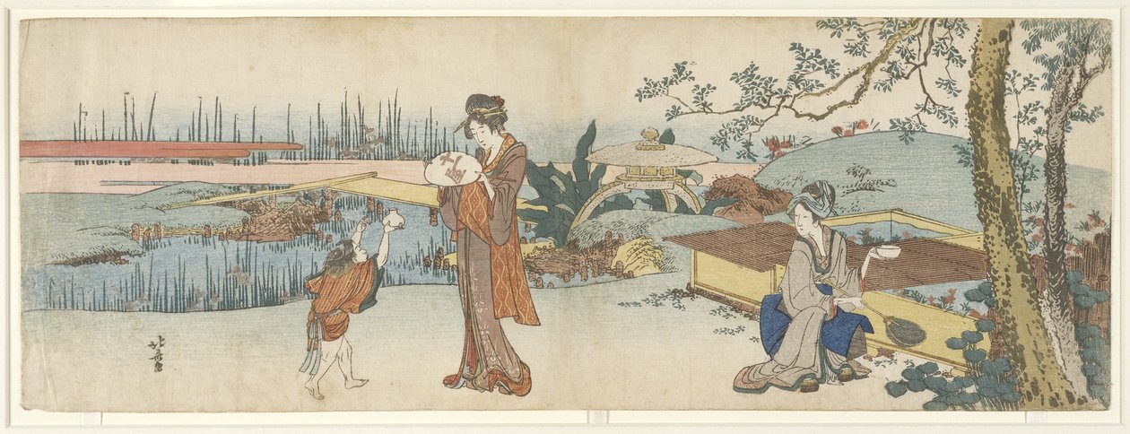 Kultakalan myyjä, 1801-1805 tekijältä Katsushika Hokusai