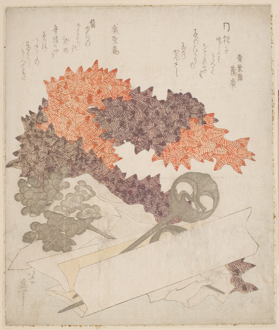 Hiuskoristeet, n. 1820 (puupainatus) tekijältä Katsushika Hokusai