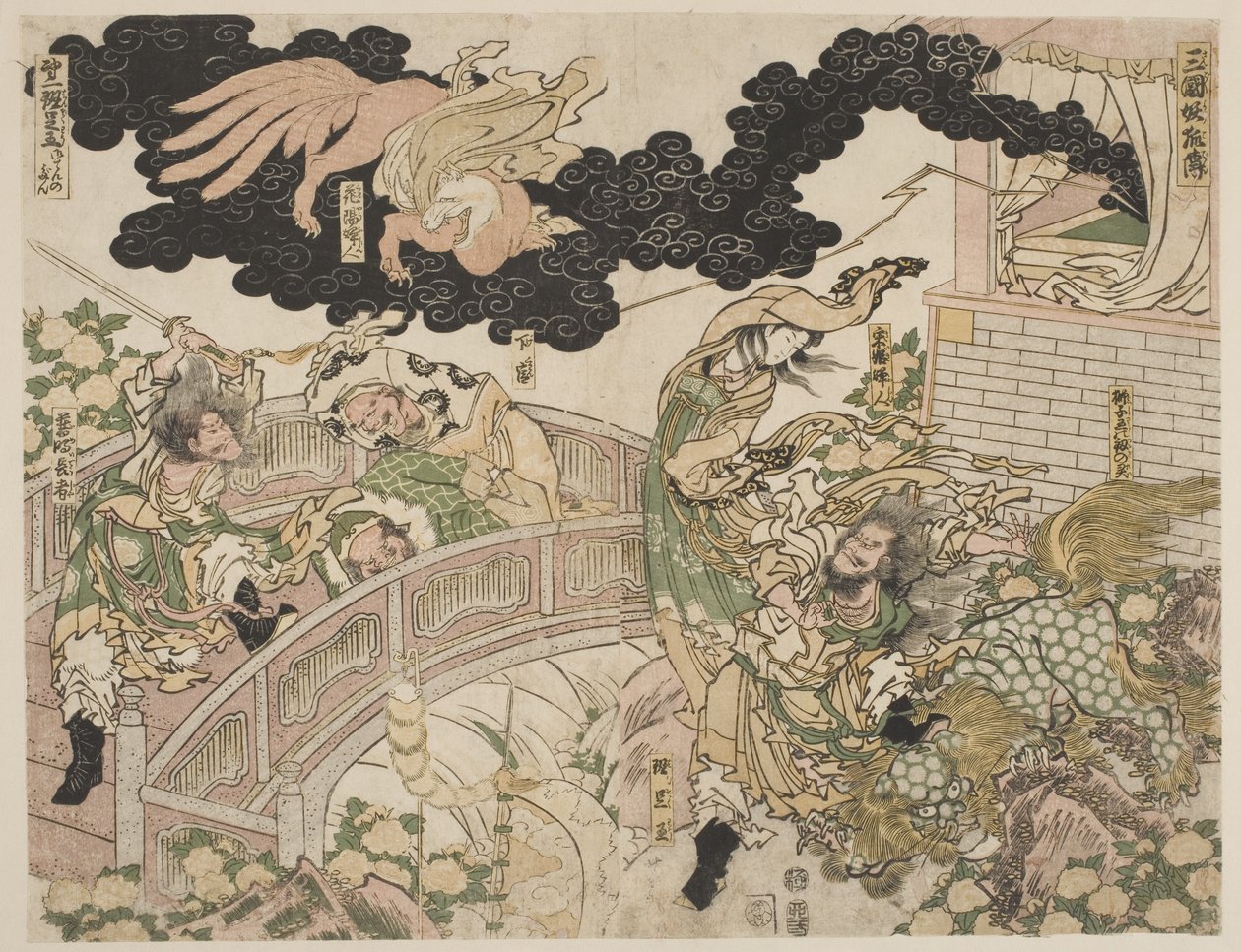 Epätavallinen kettu tekijältä Katsushika Hokusai