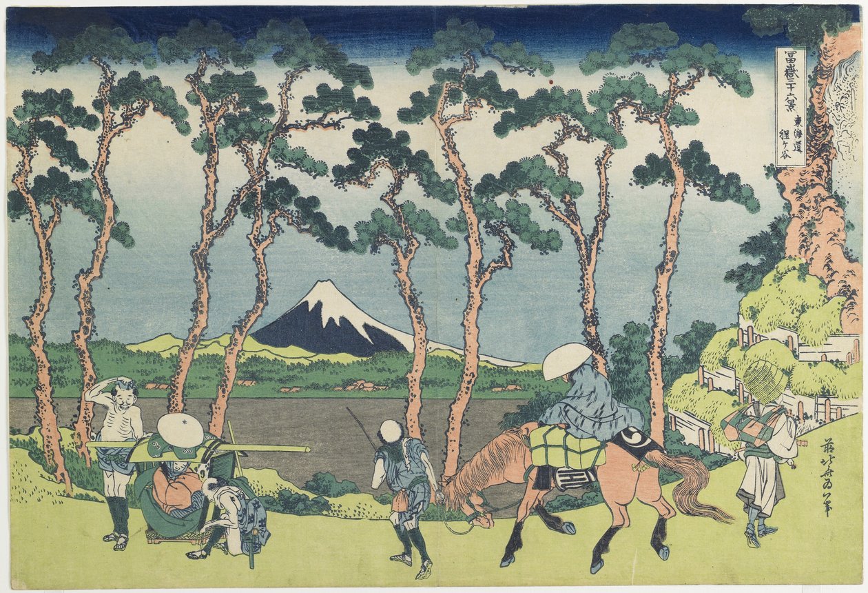 Hogaya Onteto_Kaido_Roa d, 1831-1834 tekijältä Katsushika Hokusai