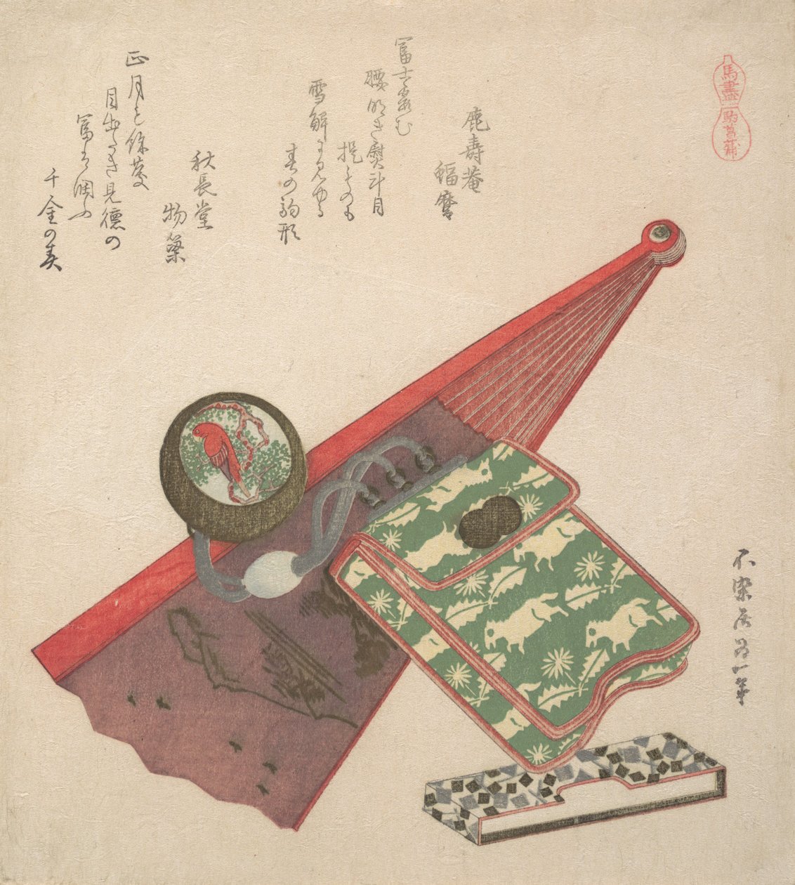 Horse Pattern Koma shobu, sarjasta Horses, 1822. tekijältä Katsushika Hokusai