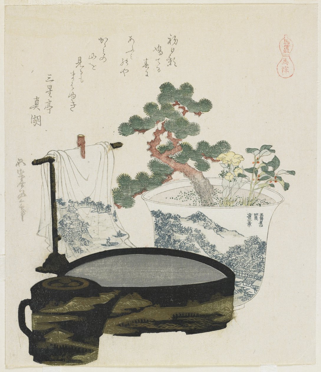 Hevostalisman, 1822 tekijältä Katsushika Hokusai