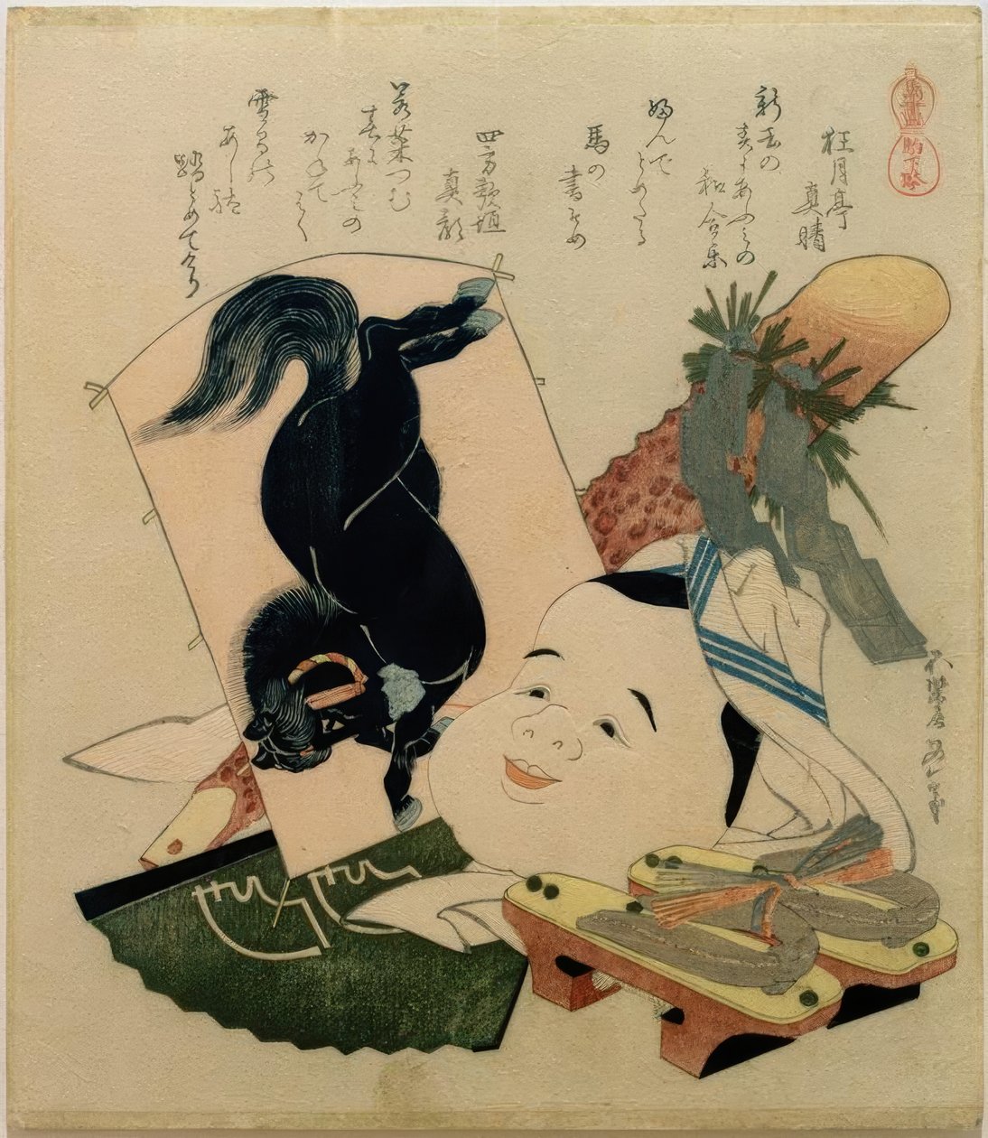 Komageta (sorkkasandaalit) tekijältä Katsushika Hokusai