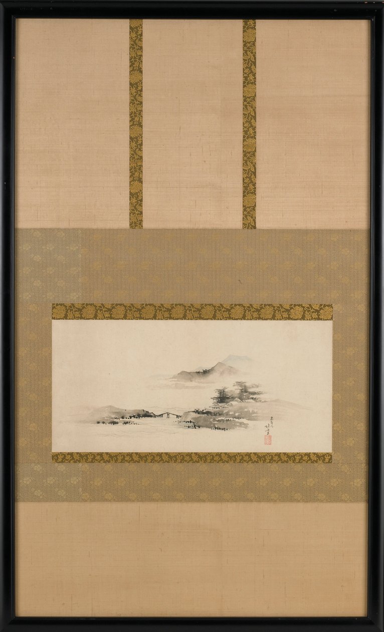 Maisema, Edo-kausi, n. 1801-1802. tekijältä Katsushika Hokusai