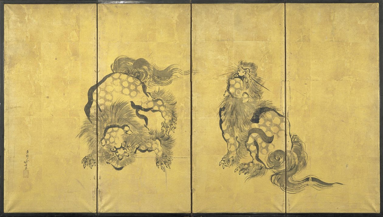 Lions tekijältä Katsushika Hokusai