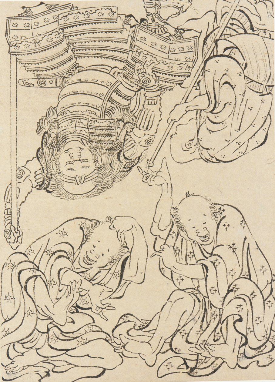 Sekalaisia hahmoja, 1700-luvun loppu - 1800-luvun alku. tekijältä Katsushika Hokusai