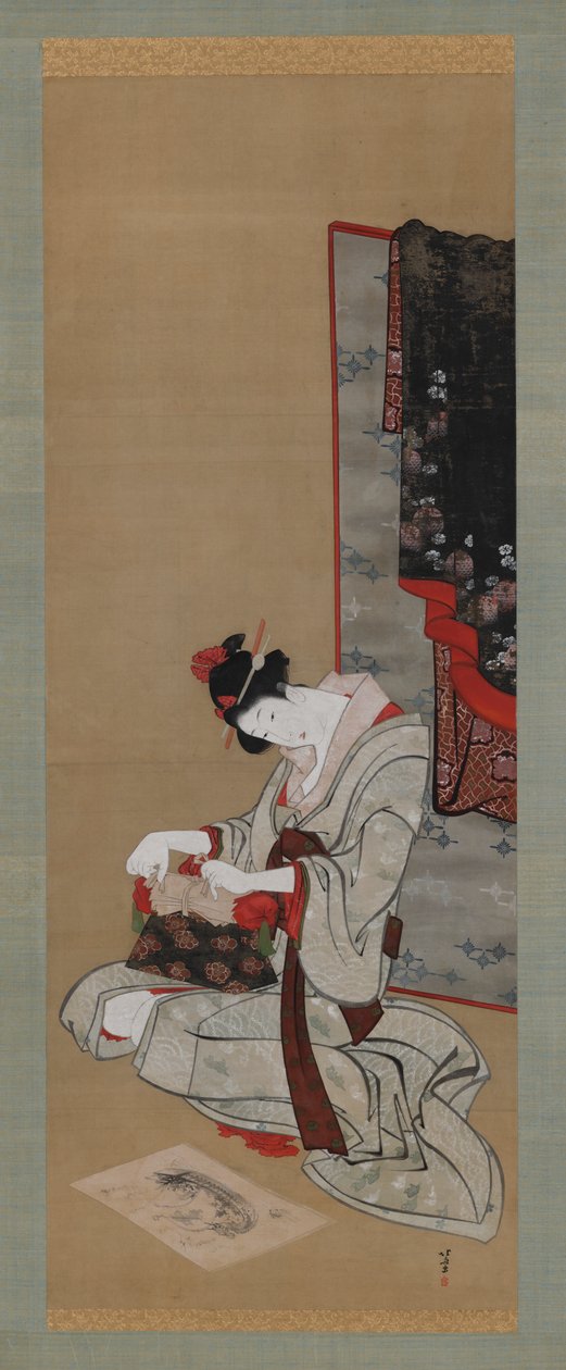 New Year Custom: Toivon uudenvuoden lupaavaa unelmaa, Edo-kausi, n. 1806-1811. tekijältä Katsushika Hokusai