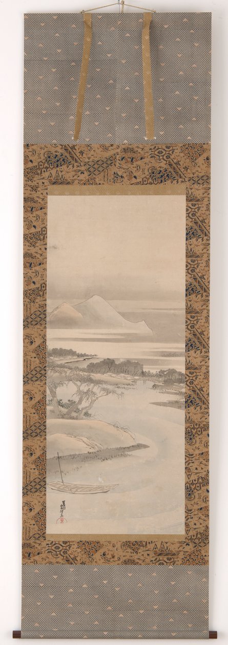 Jokimaisema, 1760-1849. tekijältä Katsushika Hokusai
