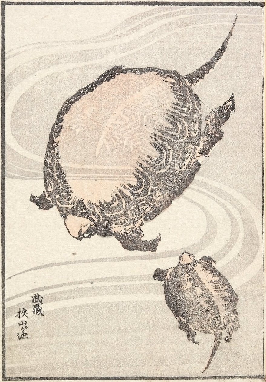Sayama-ga-ike-lampi Musashin maakunnassa tekijältä Katsushika Hokusai