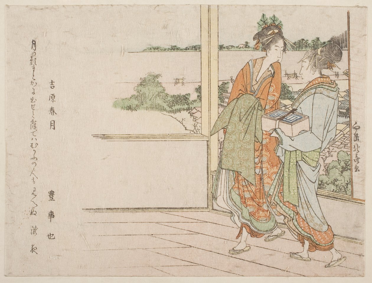SP Lin g myös Over Yoshiwarassa (Yoshihara Harugetsu) tekijältä Katsushika Hokusai