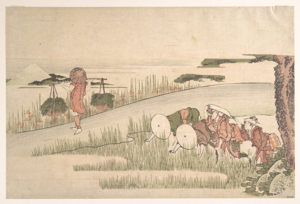 Kevät riisipelloilla tekijältä Katsushika Hokusai