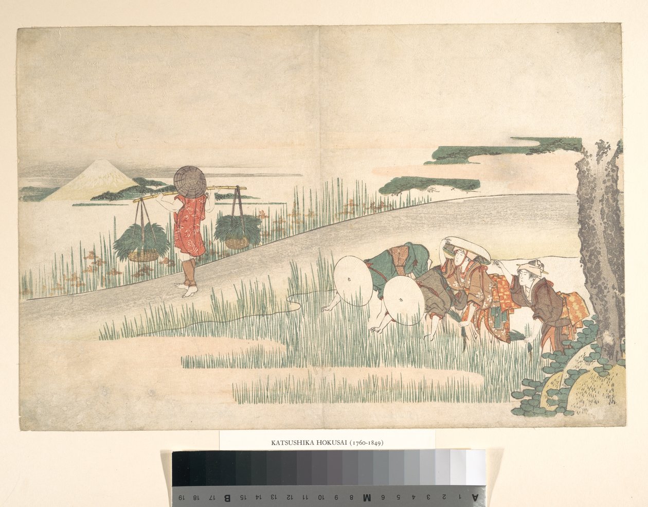 Kevät riisipelloilla tekijältä Katsushika Hokusai