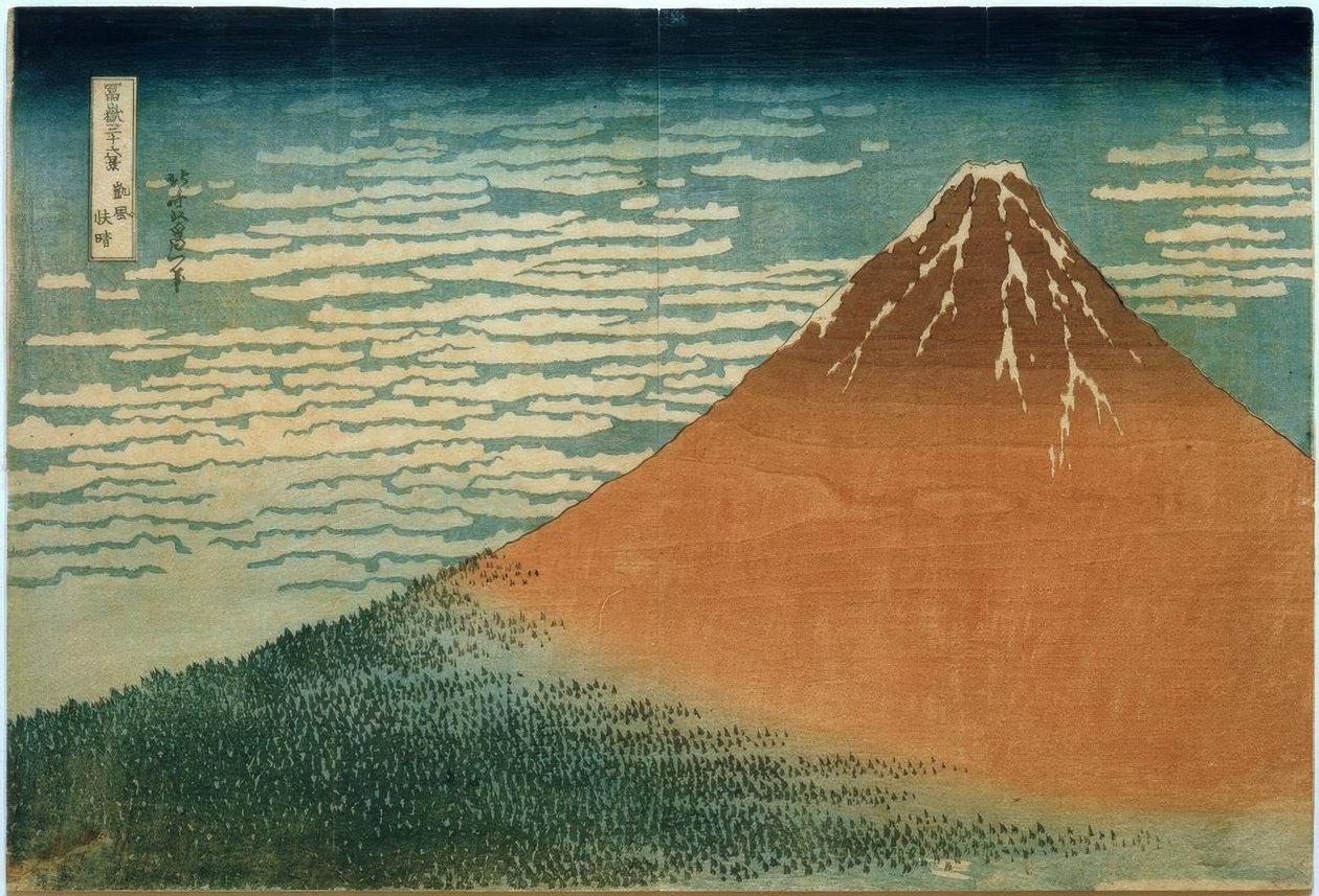 Südwind und klarer Morgen tekijältä Katsushika Hokusai