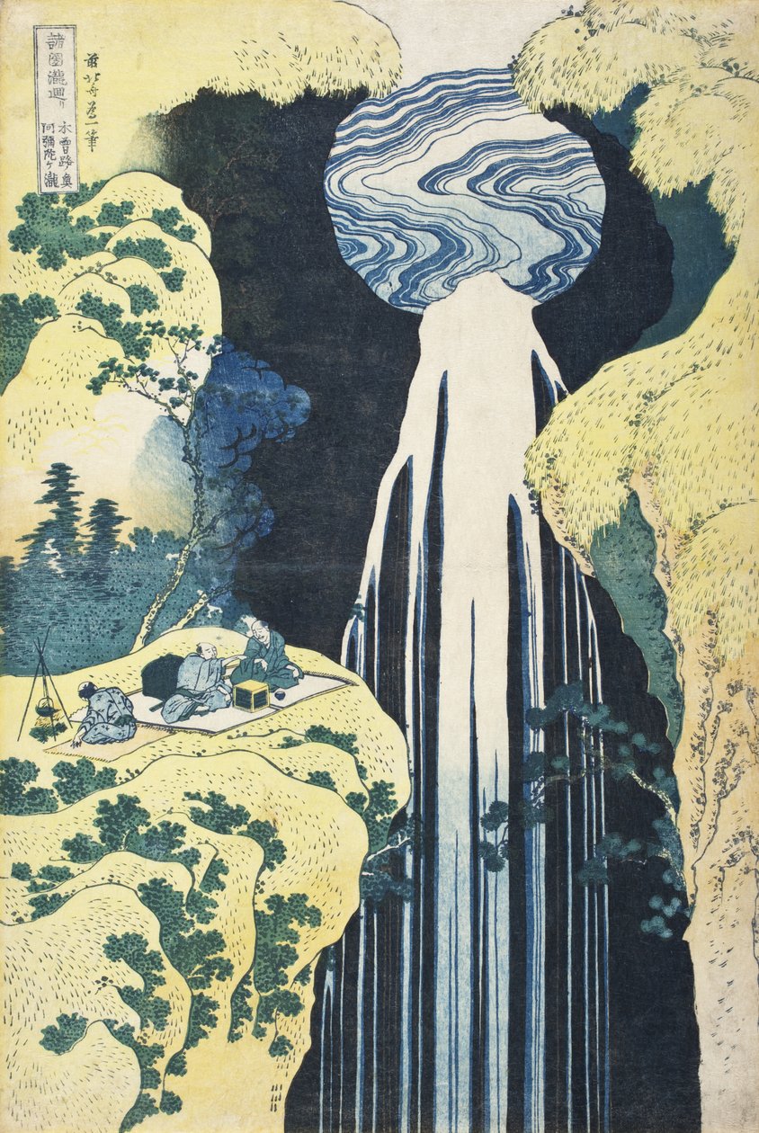 Amida-putoukset Kisokaidō-tien syrjäisillä seuduilla tekijältä Katsushika Hokusai