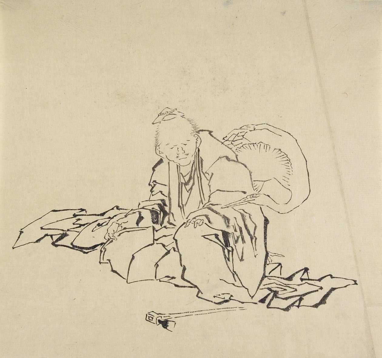 Hidan käsityöläinen tekijältä Katsushika Hokusai