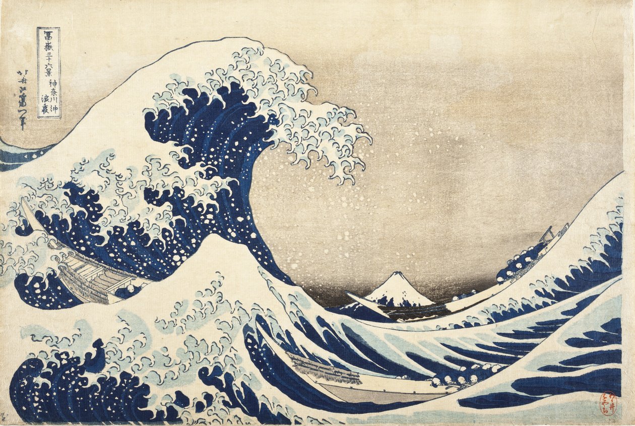 Kanagawan suuri aalto tekijältä Katsushika Hokusai