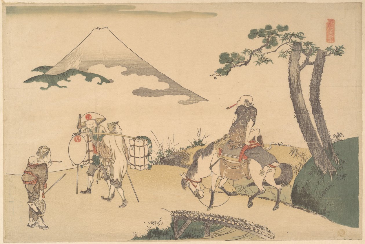 Fuji-vuoren huippu tekijältä Katsushika Hokusai
