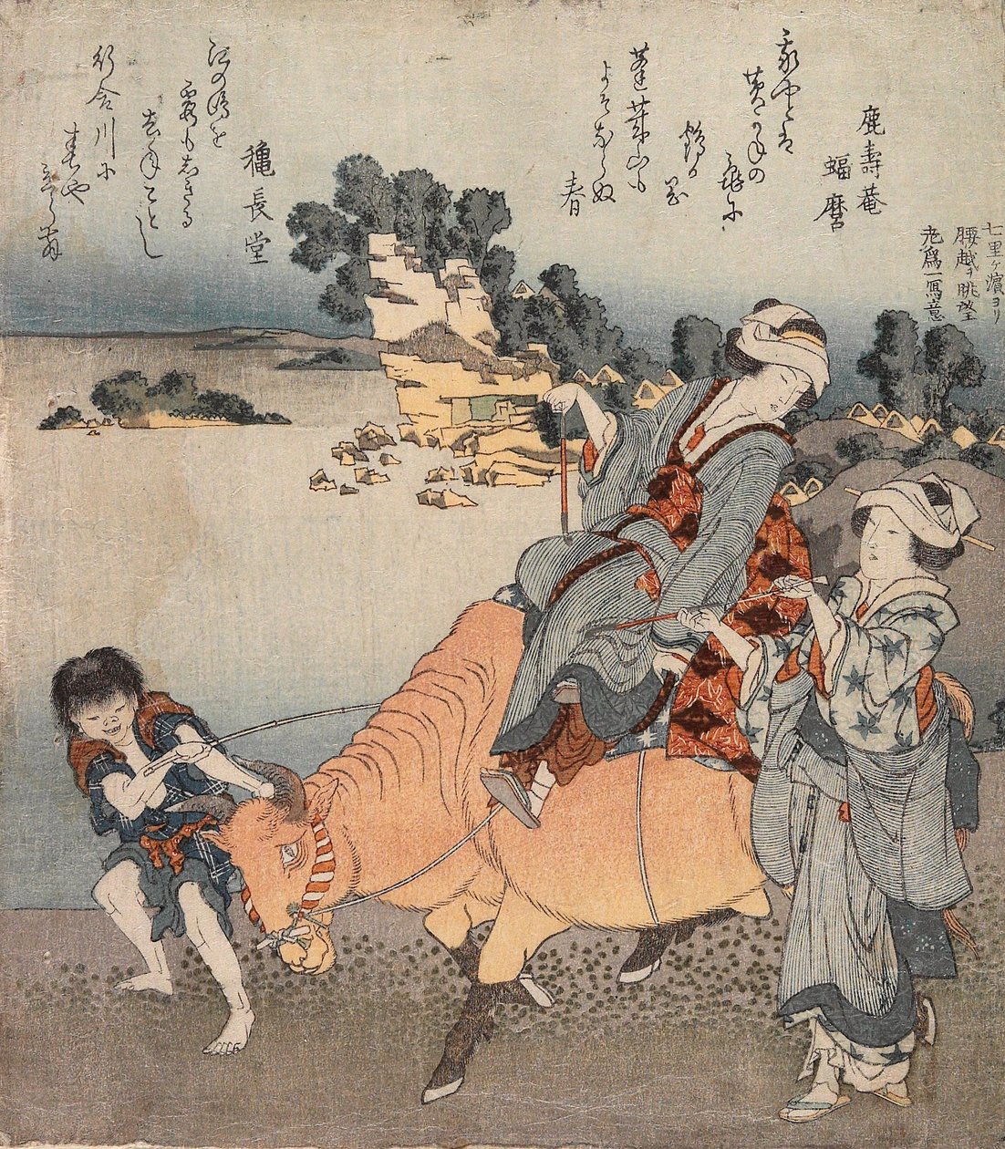 Näkymä Koshigoesta Shichiri-ga-hamasta tekijältä Katsushika Hokusai
