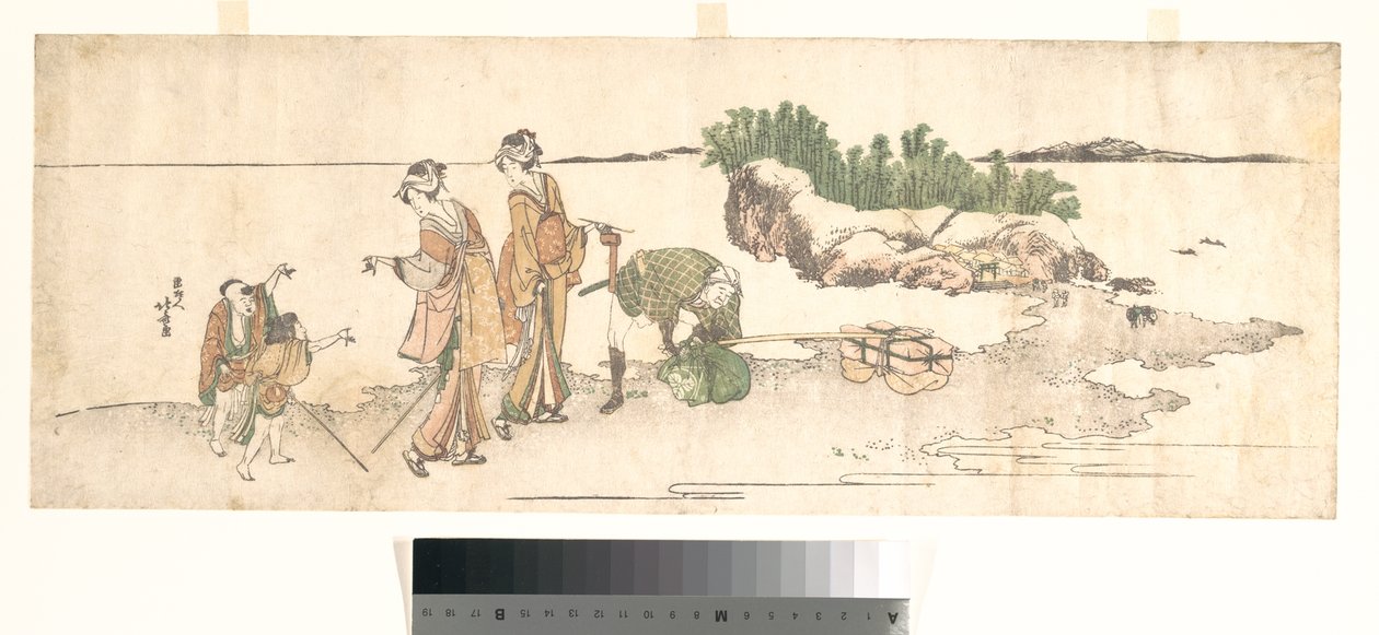 Naiset maisemassa tekijältä Katsushika Hokusai