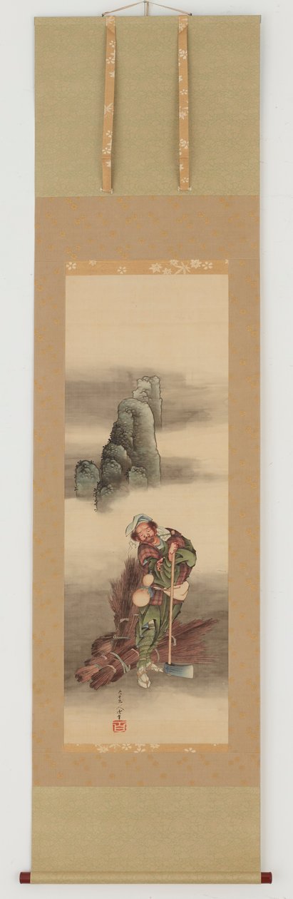 Puunhakkaaja, Edo-kausi, 1849. tekijältä Katsushika Hokusai