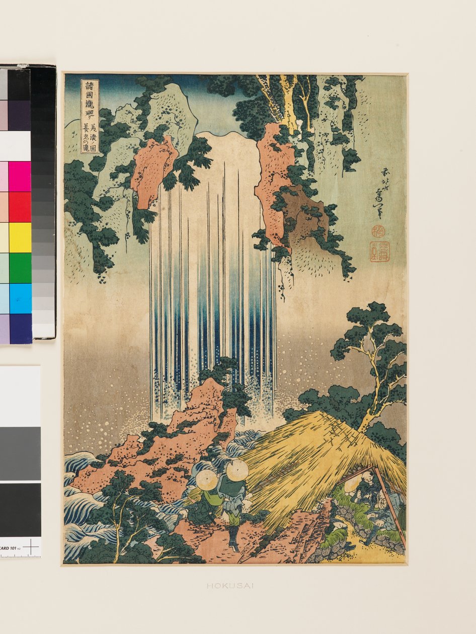 Yoron vesiputous Minon maakunnassa (kopio) tekijältä Katsushika Hokusai