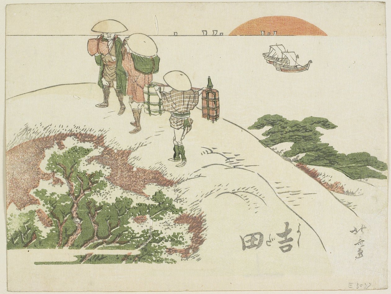 Yoshida, 1799-1802 tekijältä Katsushika Hokusai