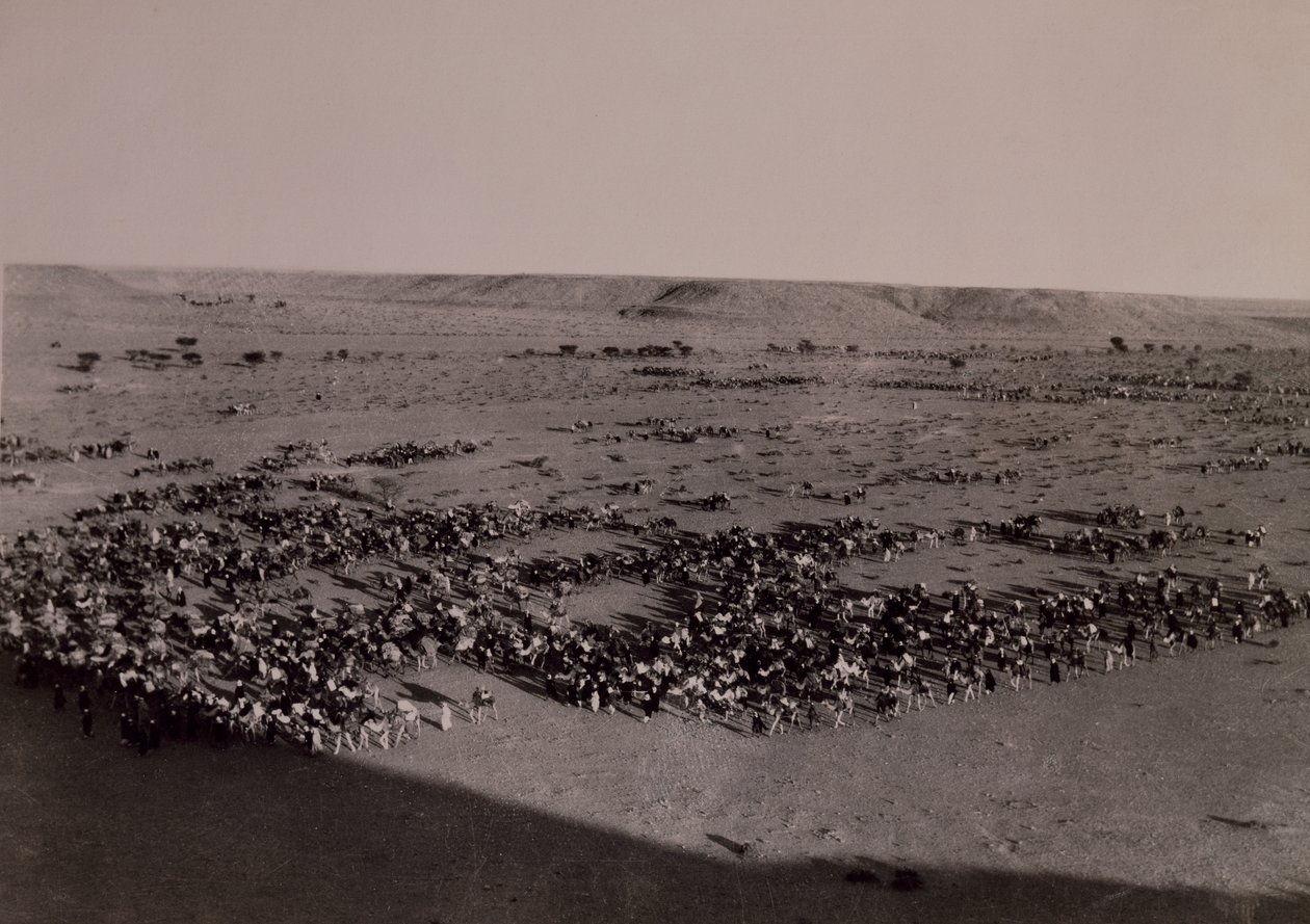Eteenpäin Brakiin, Italian-Turkin sota, Libya 1900-luku (b/w kuva) tekijältä Alec Hunter