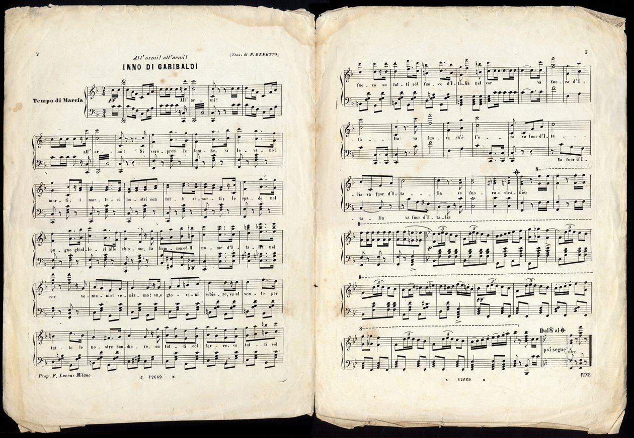 HYMNI GARIBALDILLE, 1800-luvun loppu tekijältä Alec Hunter