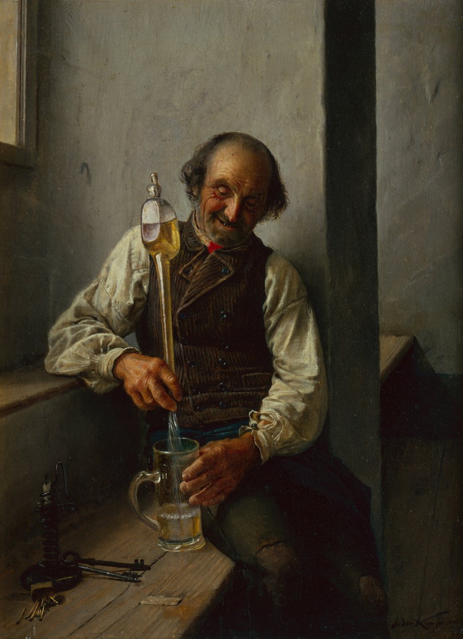 The Taper (öljy kankaalle) tekijältä Kaufmann Isidor