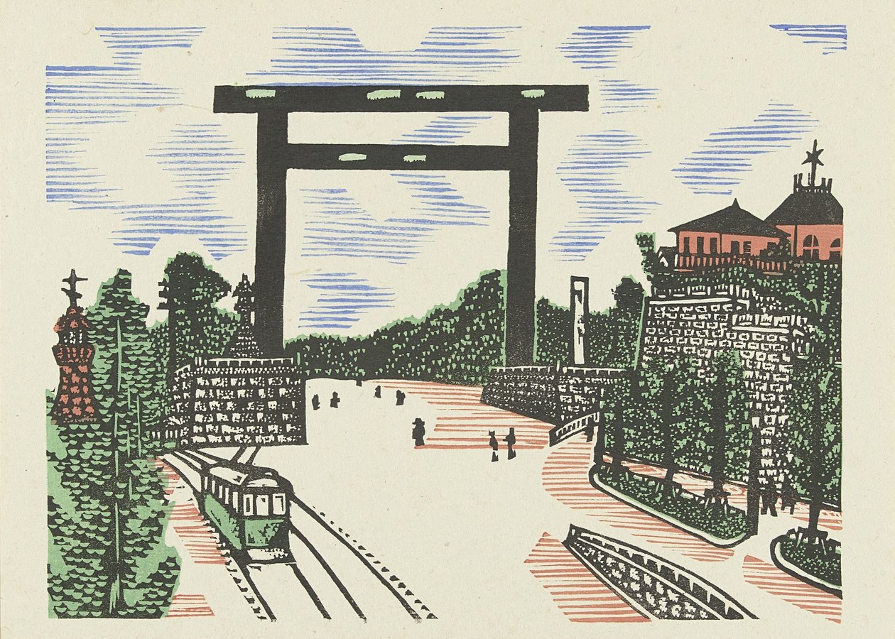 Kudan Torii torii f kudan silli aan kyo Kyo Kaiko Zue tekijältä Kawakami Sumio