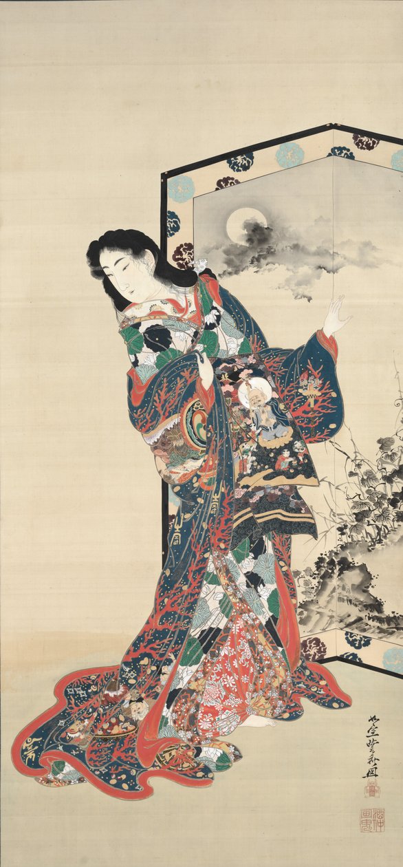 Kauneutta ennen näyttöä, 1800-luku. tekijältä Kawanabe Kyosai