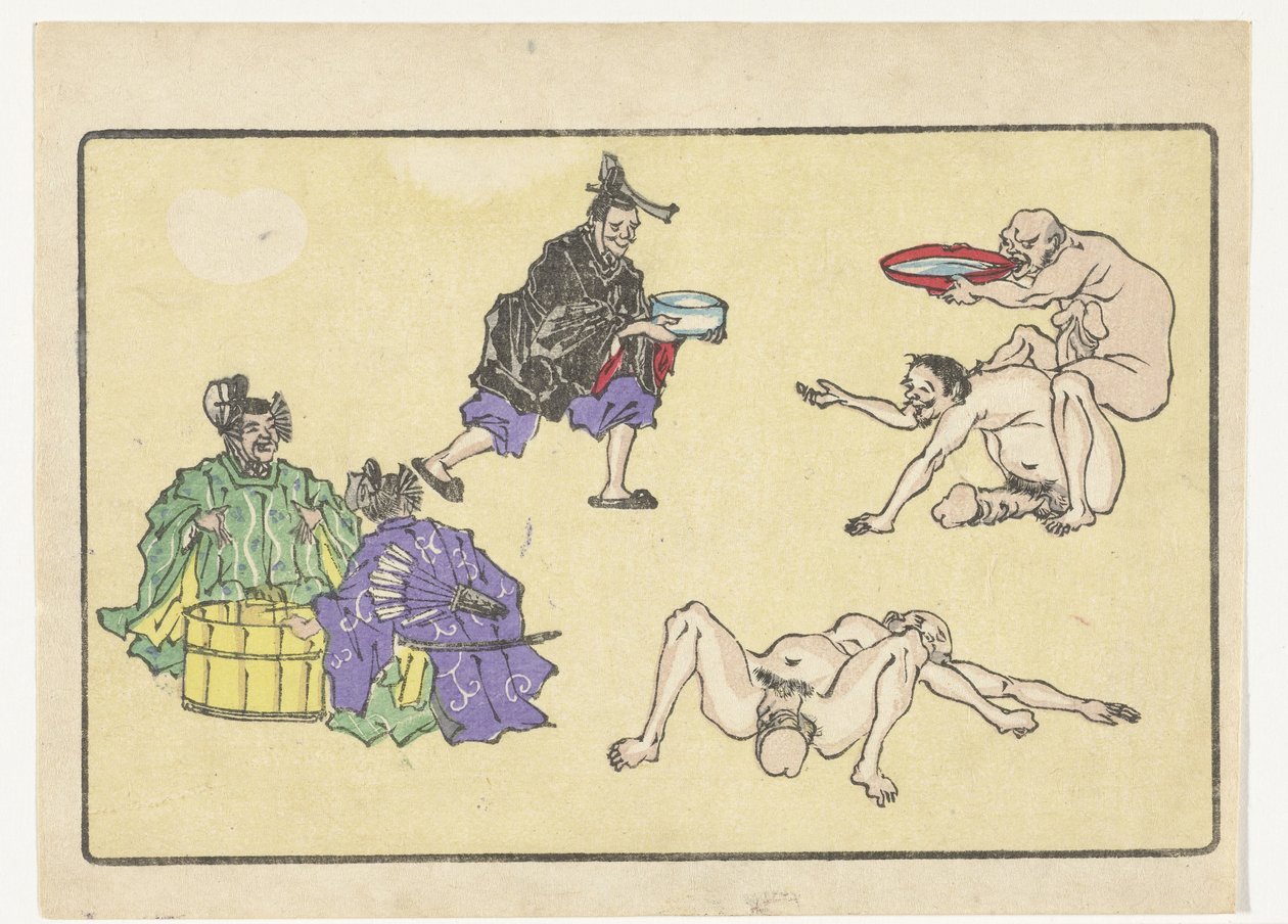 vedenkantaja The Big Tail (sarjan nimi) tekijältä Kawanabe Kyosai