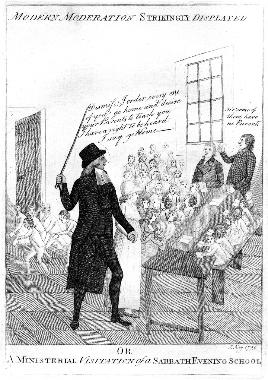 "Nykyaikainen maltillisuus näyttävästi esillä", 1799 tekijältä Kay
