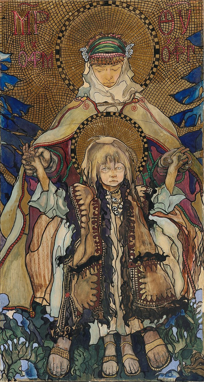 Hutsul Madonna tekijältä Kazimierz Sichulski