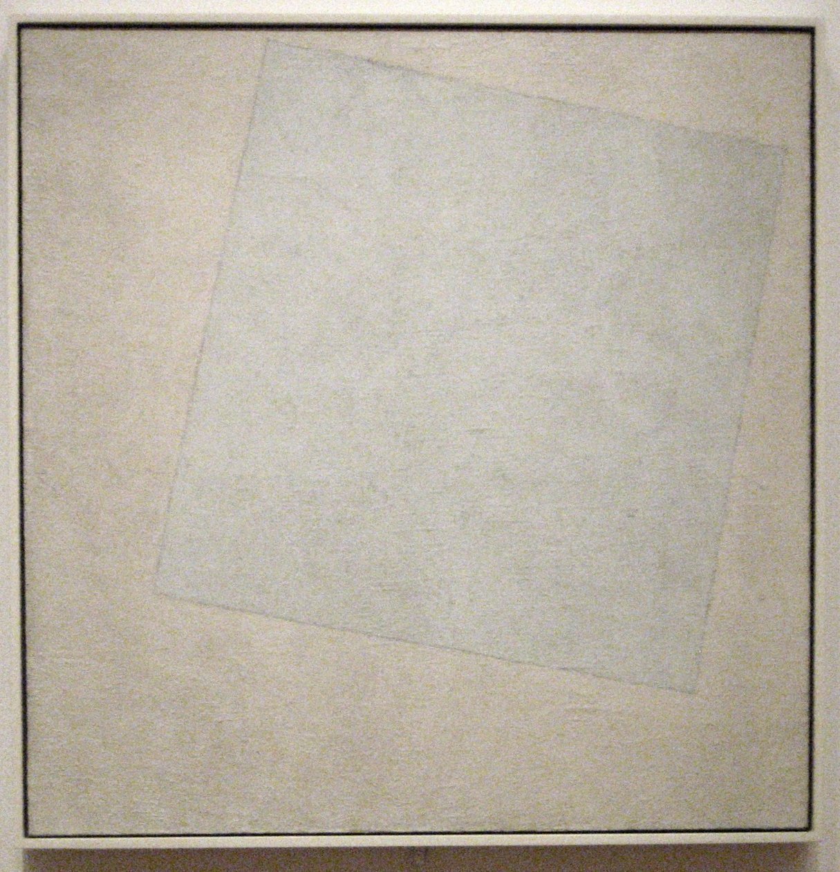 Suprematistinen koostumus: White on WhitenFrancais: Composition suprematiste: carre blanc sur fond blancn tekijältä Kazimir Severinovich Malevich