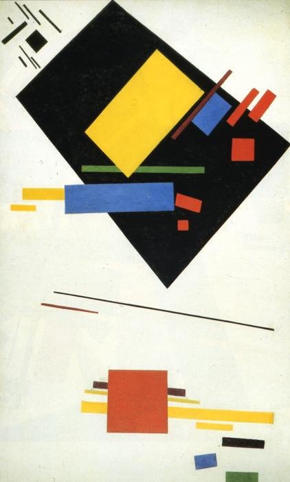Suprematismi tekijältä Kazimir Severinovich Malevich