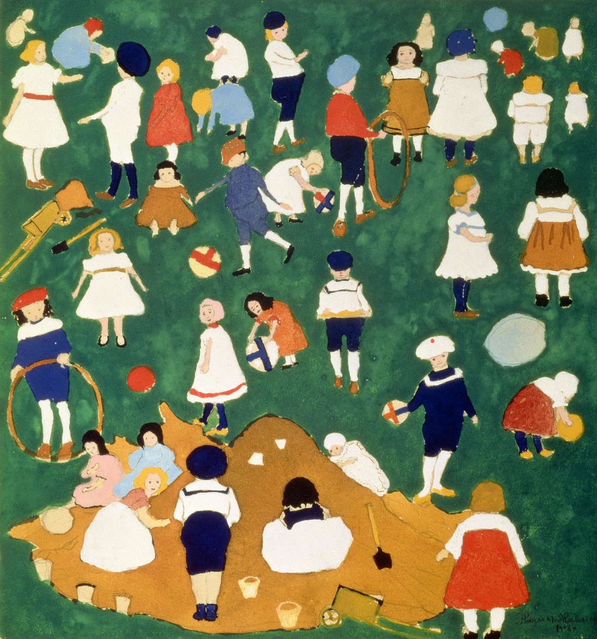 Lapset, 1908 tekijältä Kazimir Severinovich Malevich